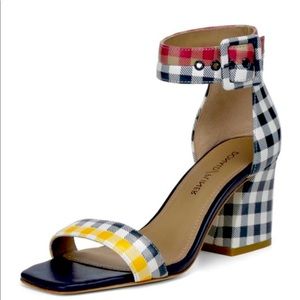 Donald Pliner Gingham Sandals Size 7